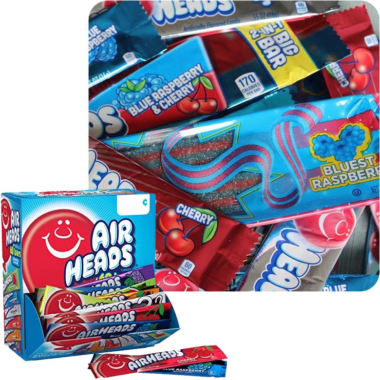 Airheads candy in its packaging
