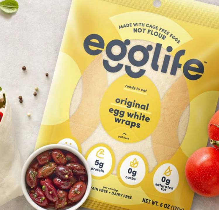 egglife original egg white wraps in package
